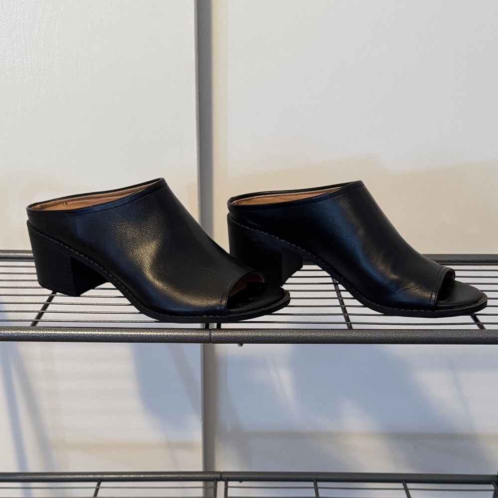 Massini Black Women's Mules